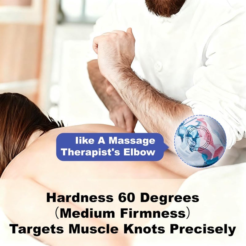 FITZELAR Massage Lacrosse Balls for Myofascial Release, SGS Certification, Massage Deep Tissue for Back and Shoulder, Trigger Point Therapy, Muscle Knots, Relieving Muscle Pain - Image 5